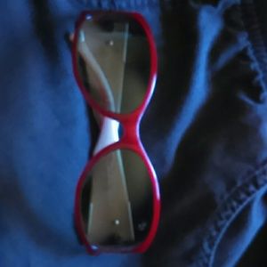 Anne Klein Red Sunglasses
